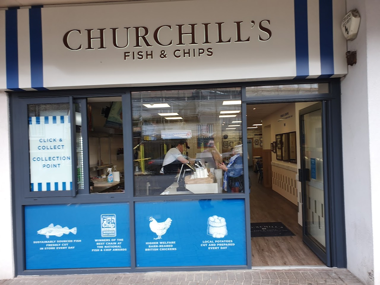 Churchill's Fish & Chips Billericay interior