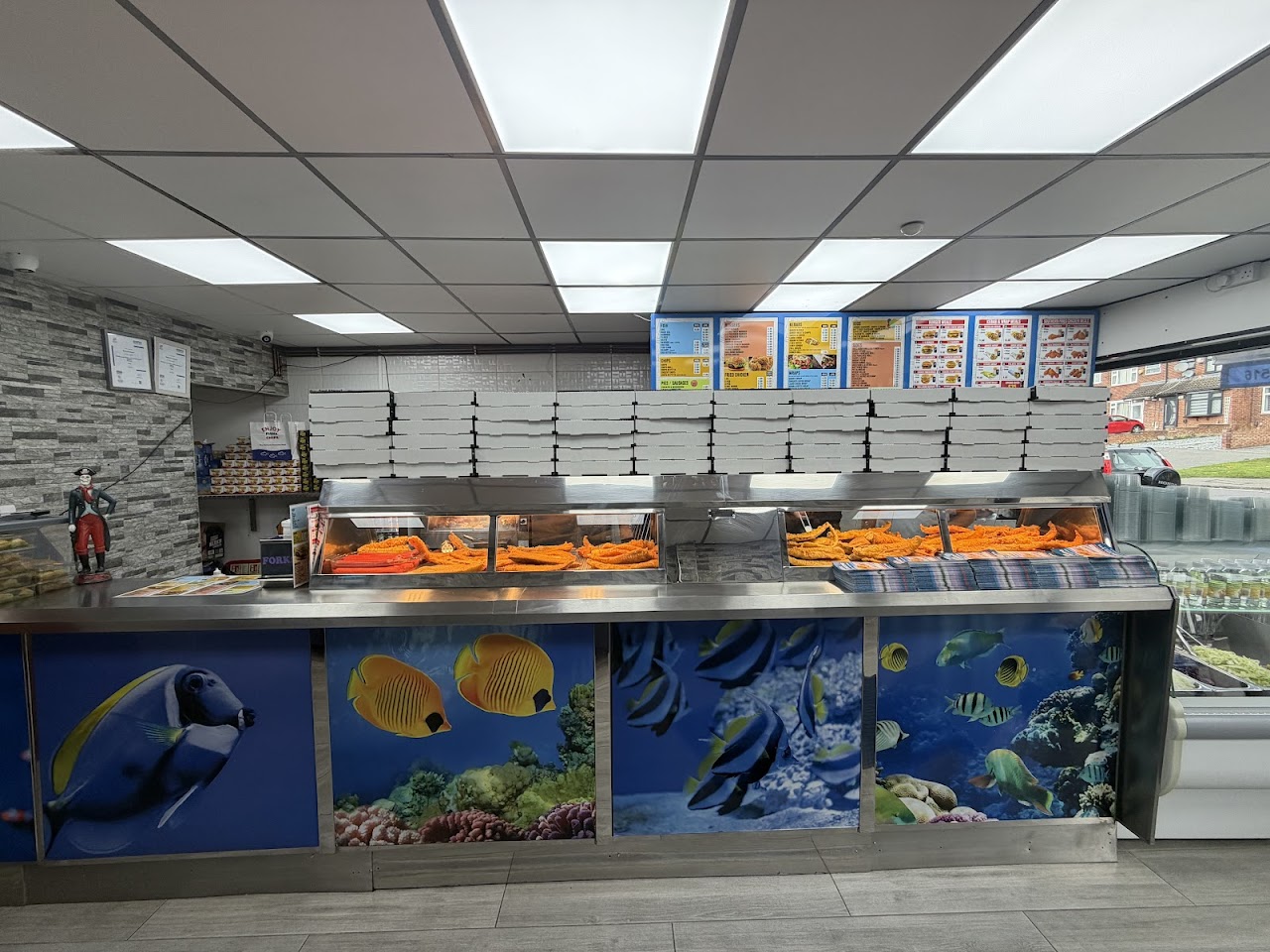 Tower fish and chips interior